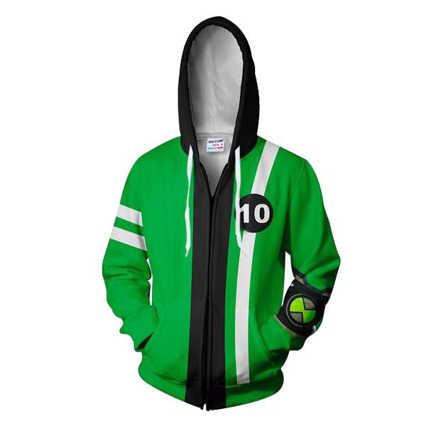 3D Anime Print Zip Shirt - RALO COLLECTION STUDIO