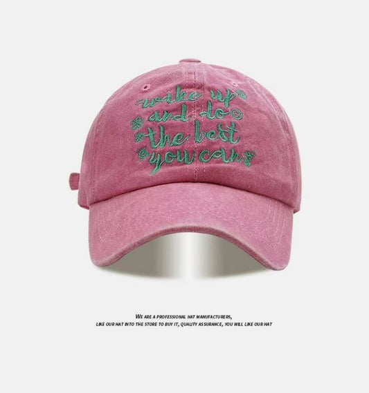 All-match Retro Face-looking Small Letters Soft Top Washed Sun-proof Baseball Cap For Men - RALO COLLECTION STUDIO