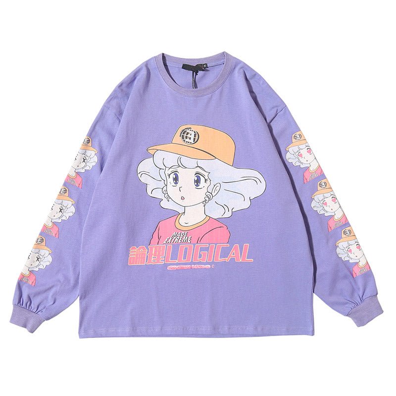Anime character girl printed T-shirt - RALO COLLECTION STUDIO