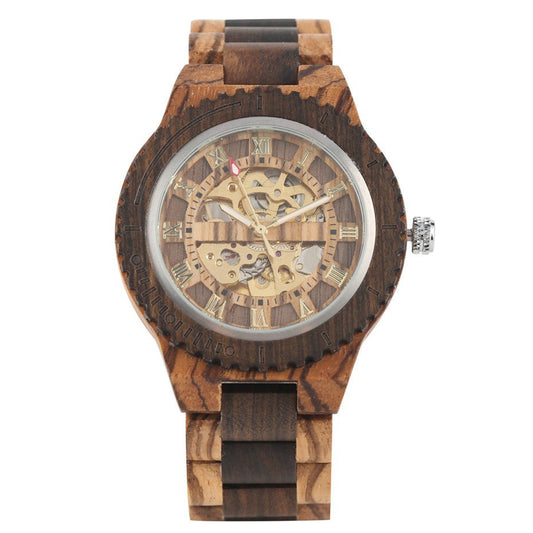 Bamboo Wood Automatic Mechanical Watch Creative Gear - RALO COLLECTION STUDIO