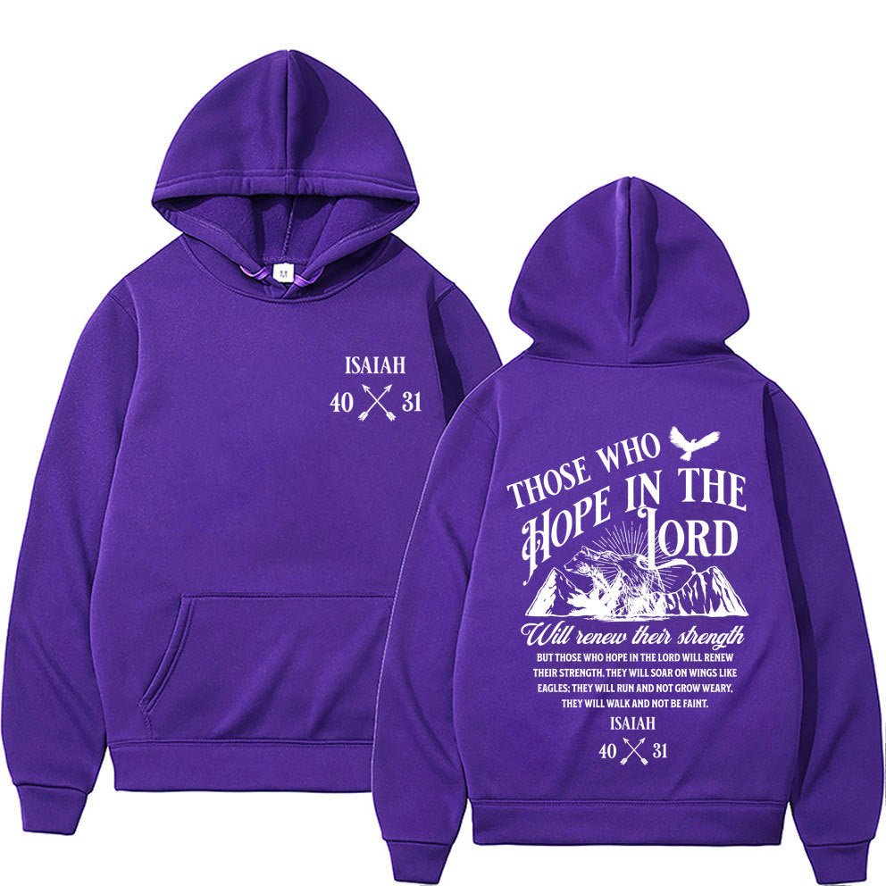 Christian Jesus Letters Print Hoodies Men Women's Clothing - RALO COLLECTION STUDIO