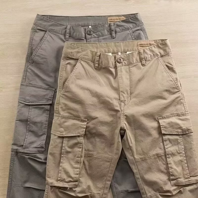 Cross-Border Spring And Autumn Wear-Resistant And Stain-Resistant Men's Work Pants, Trendy Straight-Leg Loose Versatile Casual Pants And Trousers - RALO COLLECTION STUDIO