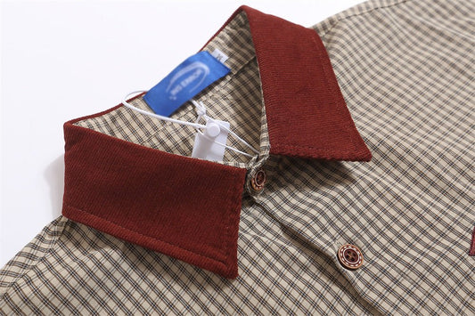 Fashion Fine Plaid Short-sleeved Shirt For Men - RALO COLLECTION STUDIO