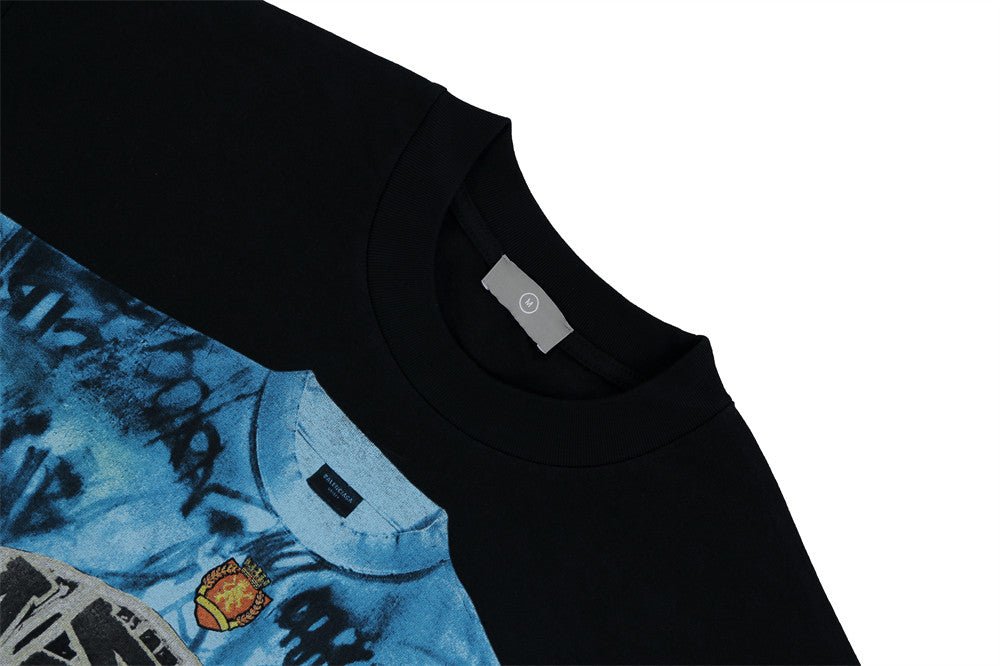 Graffiti Printing Short-sleeved T-shirt For Men - RALO COLLECTION STUDIO