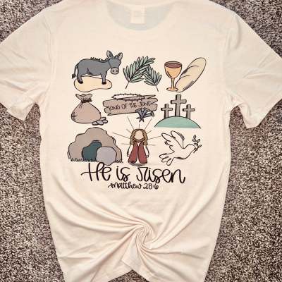 Jesus Resurrection 3D Digital Printing Casual Round Neck Short Sleeves - RALO COLLECTION STUDIO