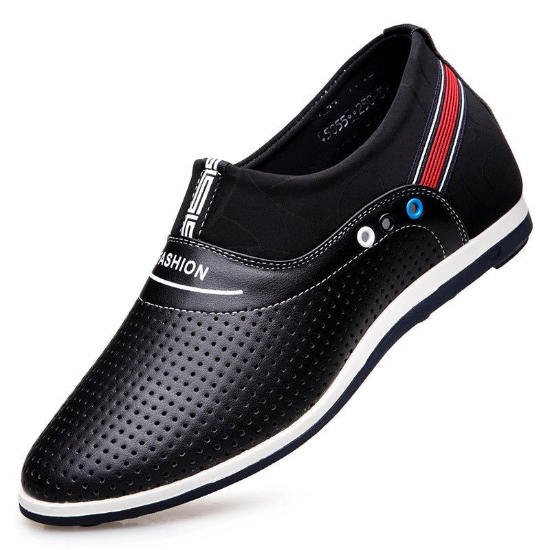 Korean Style Leisure Hollow-out Height Increasing Elevator Shoes For Men - RALO COLLECTION STUDIO
