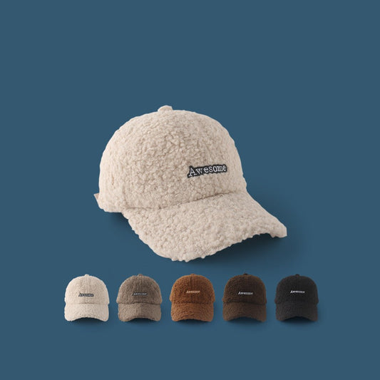 Lamb Wool Alphabet Plush Hat For Men And Women - RALO COLLECTION STUDIO