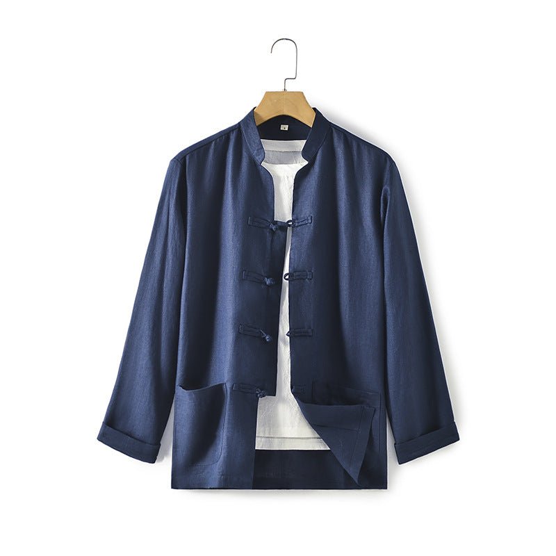 Linen Shirt Chinese-style Loose Men - RALO COLLECTION STUDIO