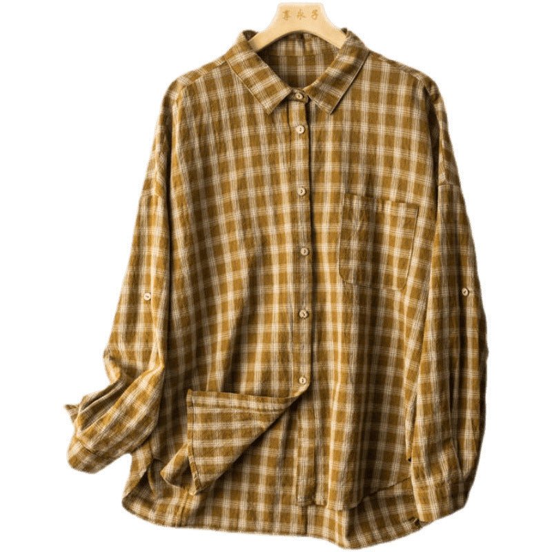 Literary Vintage Hong Kong Style Linen Shirt - RALO COLLECTION STUDIO