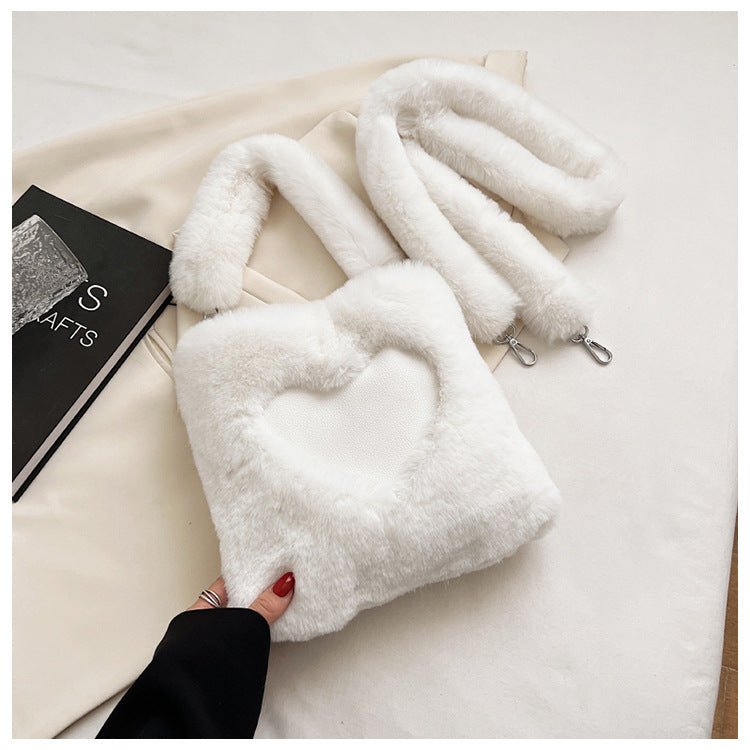 Ralo Winter Love Plush Shoulder Bag - RALO COLLECTION STUDIO