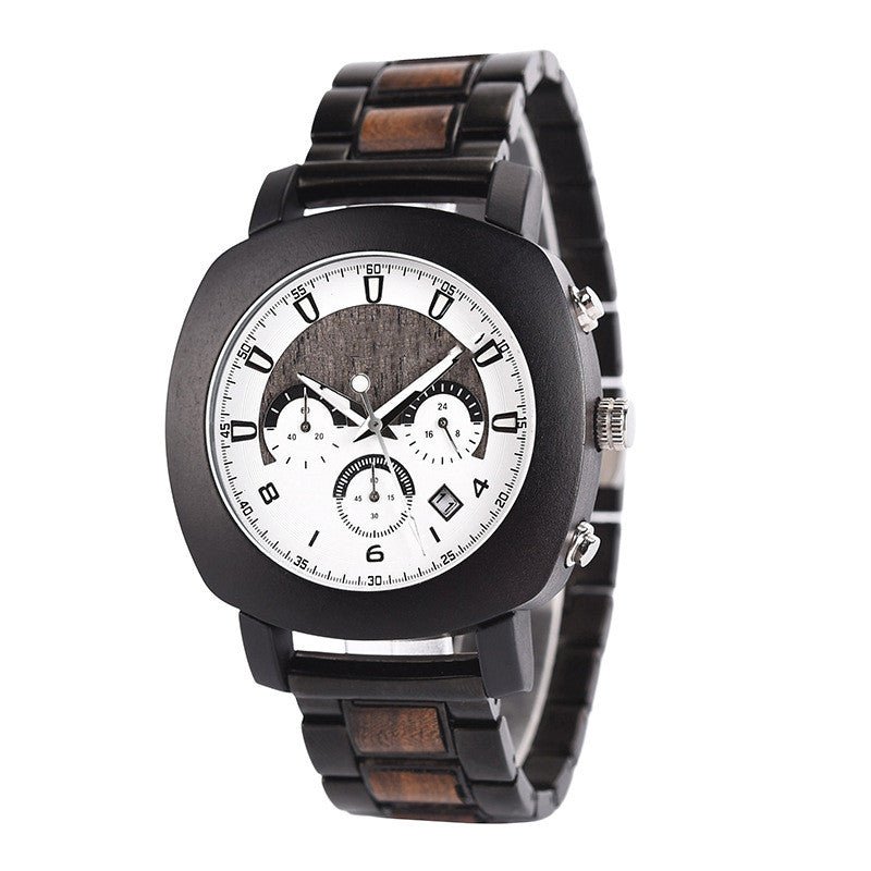 Mechanical Wood Watch Infected The Gray Strap - RALO COLLECTION STUDIO