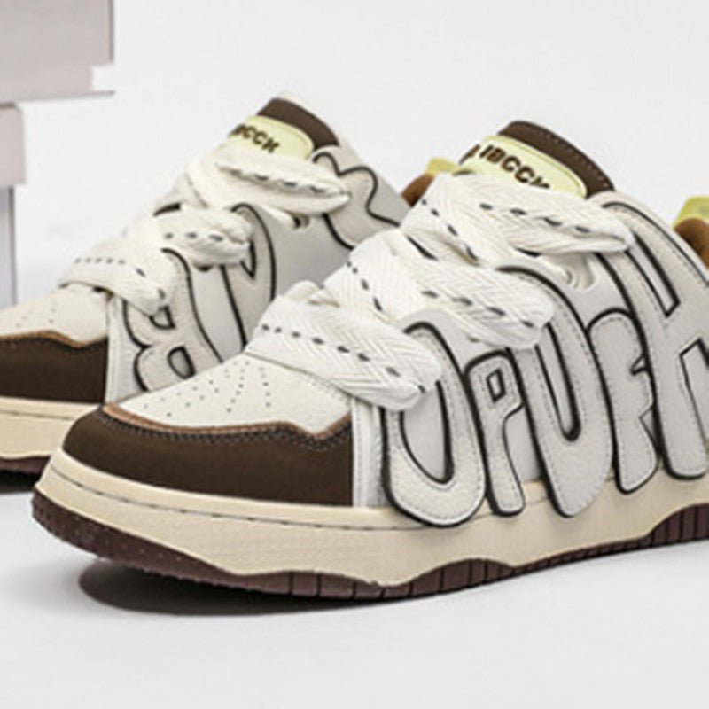 Men's And Women's Casual Sports Thick Bottom Alphabet Retro Sneakers - RALO COLLECTION STUDIO