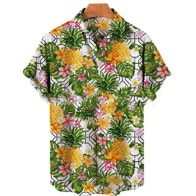 Men's Casual Slim Fit Fashionable 3D Printed Short Sleeve Shirt For Men - RALO COLLECTION STUDIO