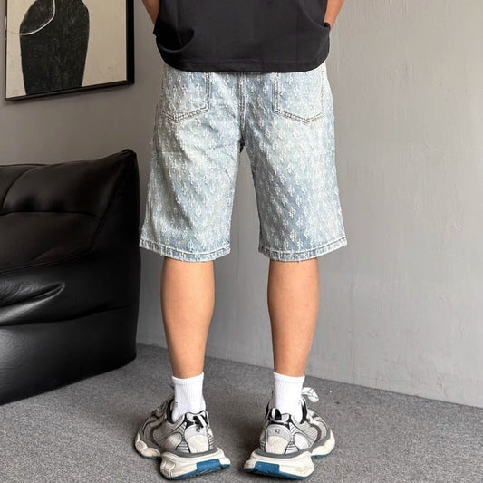 Mens Cropped Pants Summer Loose Straight Leg Trousers - RALO COLLECTION STUDIO