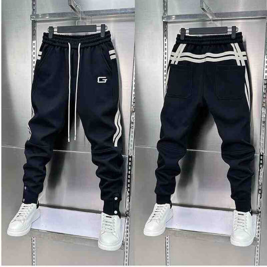 Mens Embroidered Patchwork Jogger Pants - RALO COLLECTION STUDIO