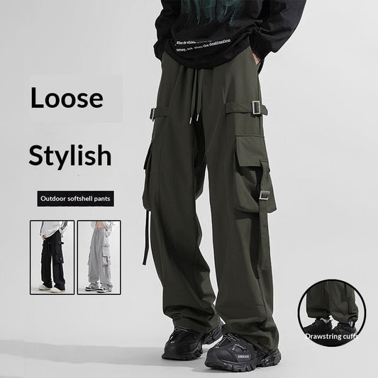 Mens Straight Leg Wide-leg Pants - RALO COLLECTION STUDIO