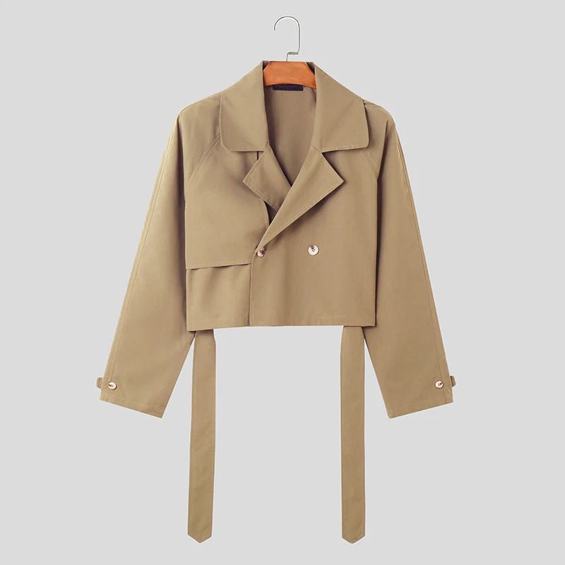 Mens Stylish Loose-fit Jacket Trench Coat - RALO COLLECTION STUDIO