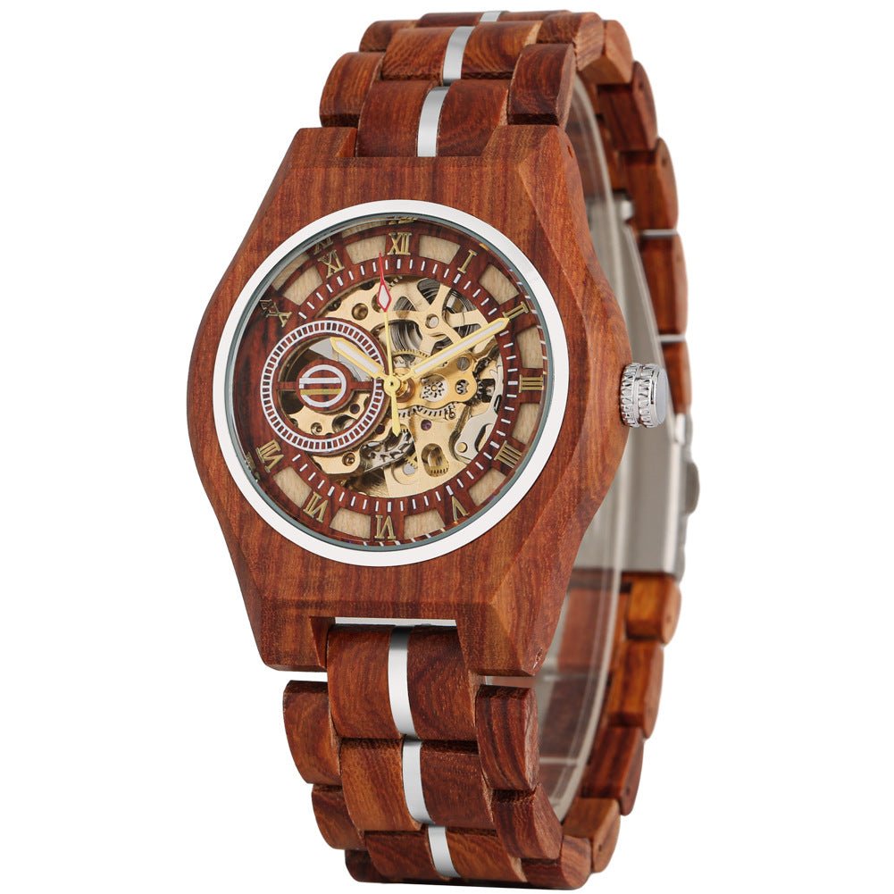 Openwork Roman Dial Automatic Mechanical Mens Watch - RALO COLLECTION STUDIO