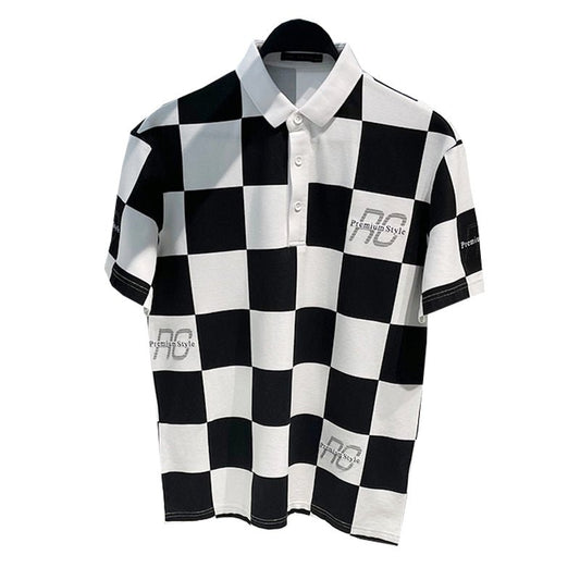 Original Men's Summer Plaid Short Sleeve Polo Shirt For Men - RALO COLLECTION STUDIO