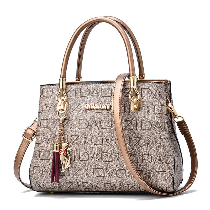 Ralo Signature Print Oversized Shoulder Messenger Bag - RALO COLLECTION STUDIO