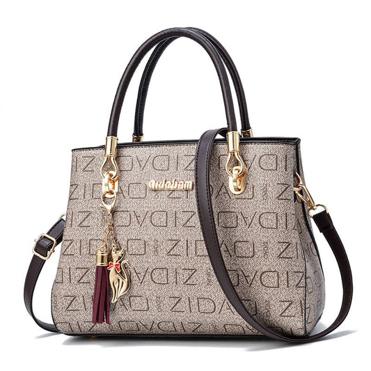 Ralo Signature Print Oversized Shoulder Messenger Bag - RALO COLLECTION STUDIO