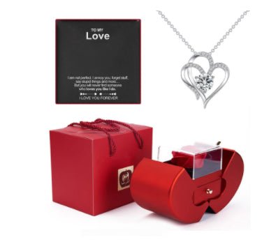Red Apple Eternal Rose Jewelry Box Gift Ralo Collection - RALO COLLECTION STUDIO