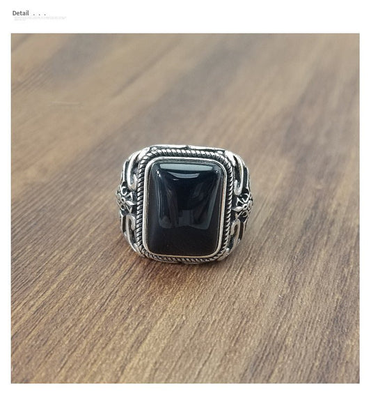 S925 sterling silver ring male ring - RALO COLLECTION STUDIO