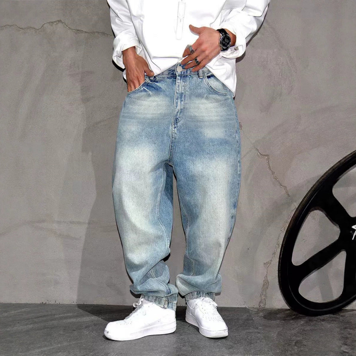 Simple Versatile Casual Mens Straight-leg Pants - RALO COLLECTION STUDIO