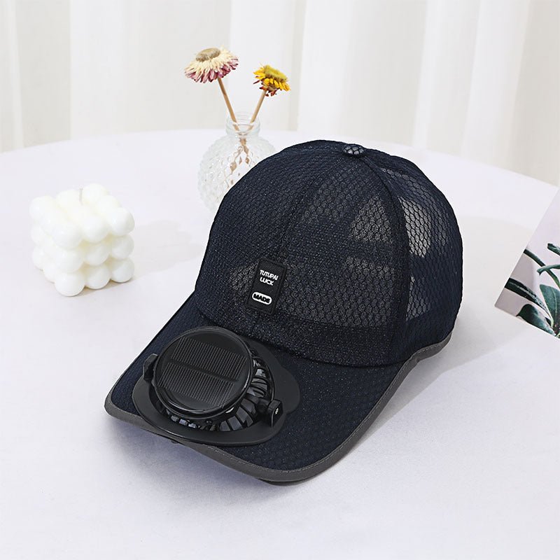Solar Charging Fan Hat - Breathable Mesh UV Protection Baseball Cap For Men & Women - RALO COLLECTION STUDIO