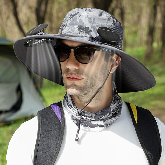 Solar Fan Cap Outdoor Mountaineering Fishing - RALO COLLECTION STUDIO