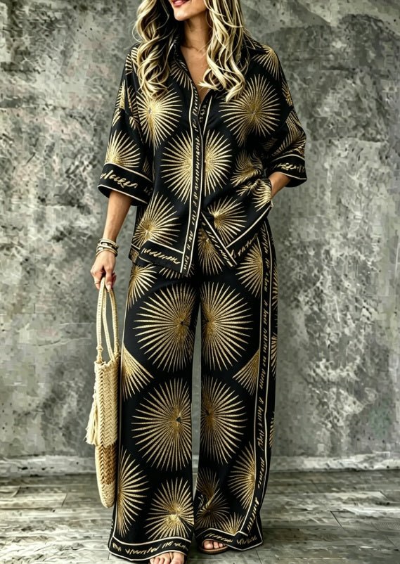Spring Summer Womens Shirt Set With Digital Print - RALO COLLECTION STUDIO