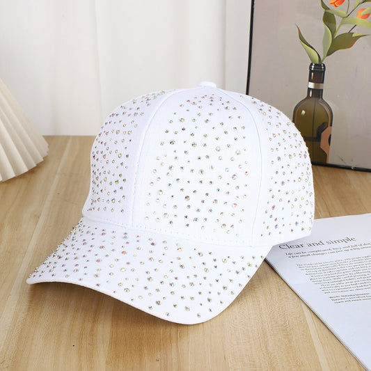 Star-shaped Beaded Baseball Cap With Diamonds - Simple And Casual Style, Suitable For Both Men And Women For Outdoor Outings, Stage Performances. - RALO COLLECTION STUDIO