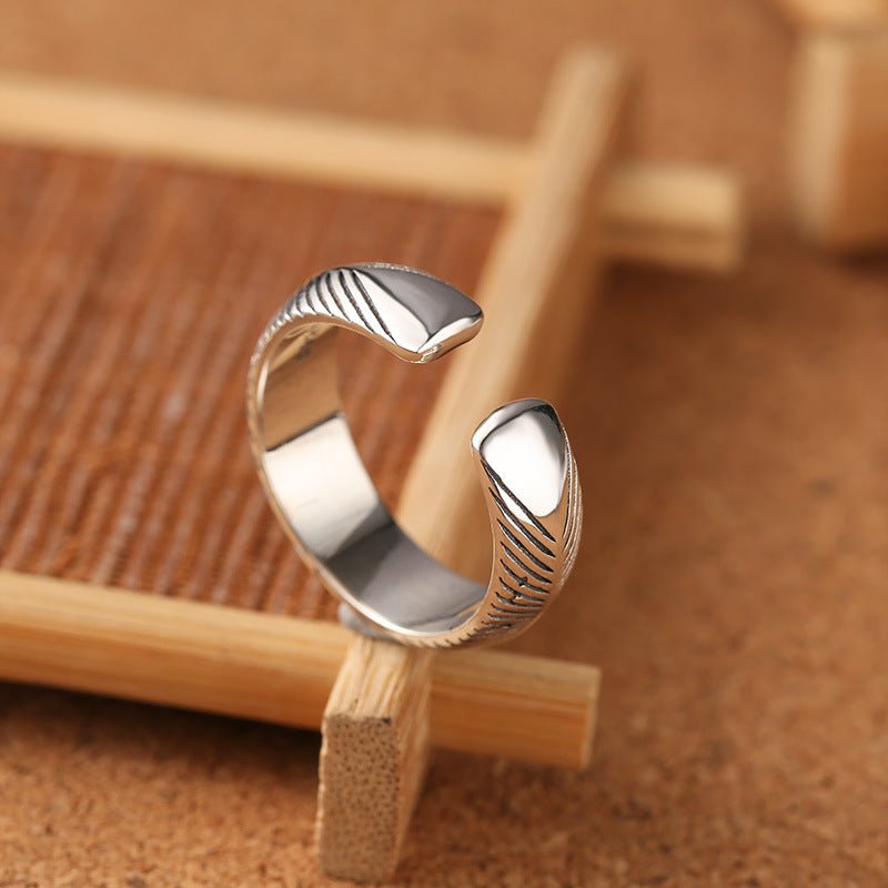 Sterling Silver Stylish Opening Ring Men And Women - RALO COLLECTION STUDIO