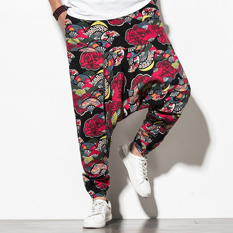 Summer Chinese Wind Bundle Foot Pants For Men Fattening - RALO COLLECTION STUDIO