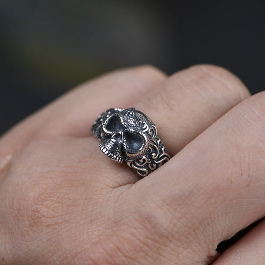 Thai silver craft men's ring skull silver ring - RALO COLLECTION STUDIO