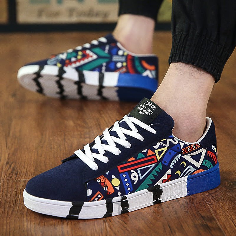 RALO Collection | Suede Stitching Casual Lace-Up Shoes For Men - RALO COLLECTION STUDIO