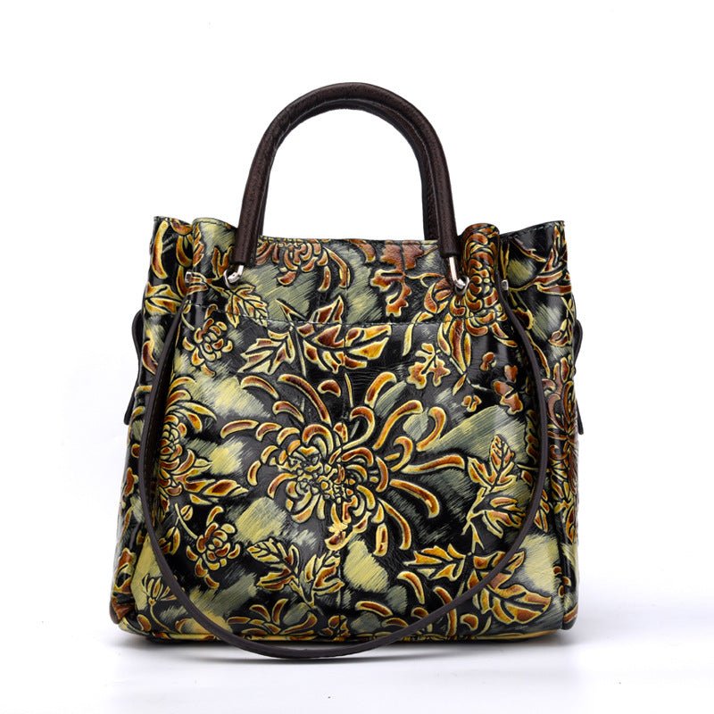 Ralo Sculpted Luxe Genuine Cowhide Messenger Bag - RALO COLLECTION STUDIO
