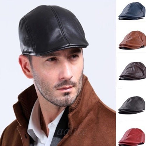 Vintage British Wind Leather Cap For Men And Women - RALO COLLECTION STUDIO