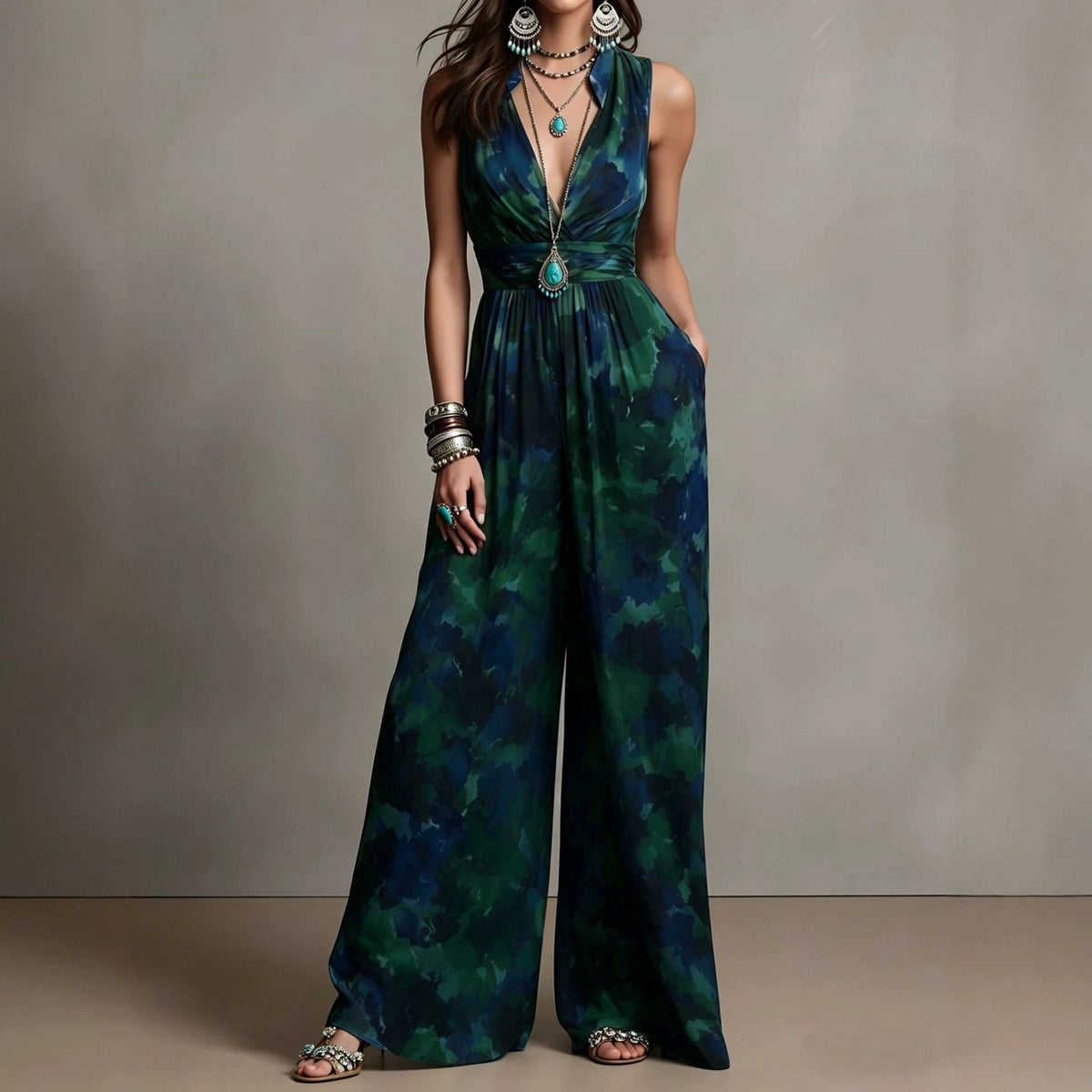 RALLO Women’s Fashion Waist-Cinching Jumpsuit - RALO COLLECTION STUDIO