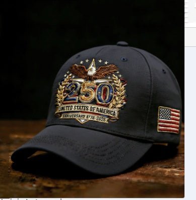 2026 American 250th Anniversary Baseball Cap - Adjustable Embroidered Hat For Men & Women - RALO COLLECTION STUDIO