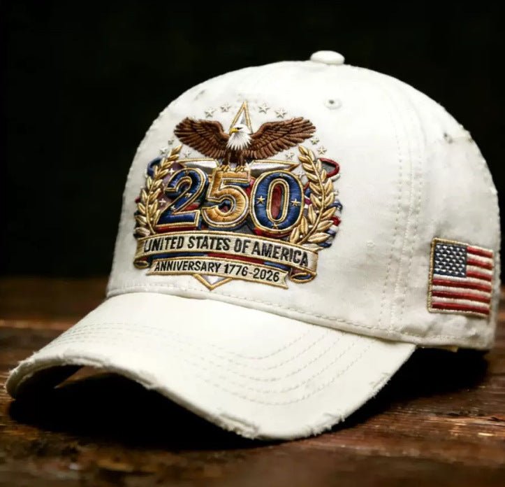 2026 American 250th Anniversary Baseball Cap - Adjustable Embroidered Hat For Men & Women - RALO COLLECTION STUDIO