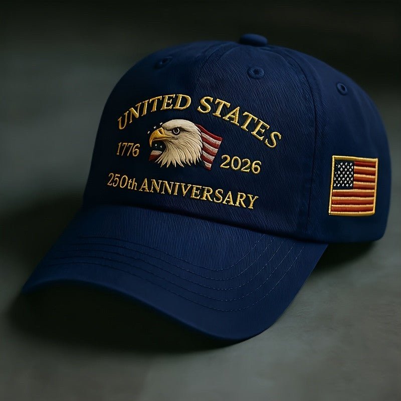 2026 American 250th Anniversary Baseball Cap - Adjustable Embroidered Hat For Men & Women - RALO COLLECTION STUDIO