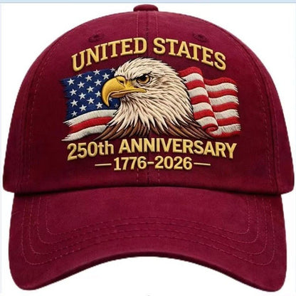 2026 American 250th Anniversary Baseball Cap - Adjustable Embroidered Hat For Men & Women - RALO COLLECTION STUDIO