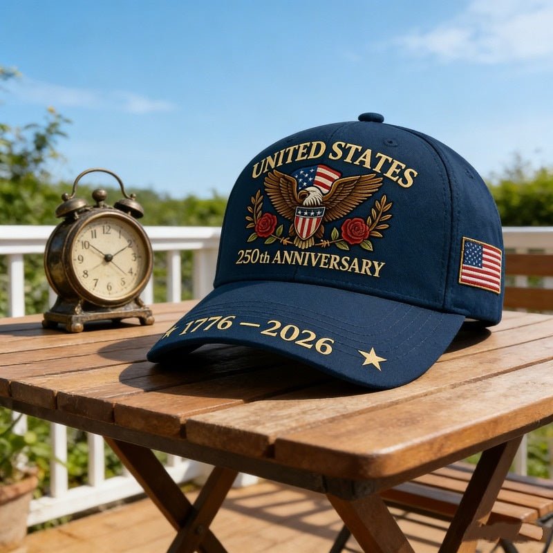 2026 American 250th Anniversary Baseball Cap - Adjustable Embroidered Hat For Men & Women - RALO COLLECTION STUDIO