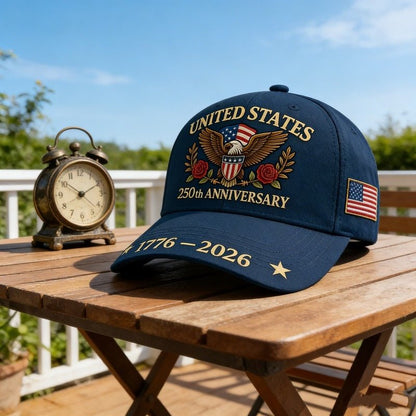 2026 American 250th Anniversary Baseball Cap - Adjustable Embroidered Hat For Men & Women - RALO COLLECTION STUDIO