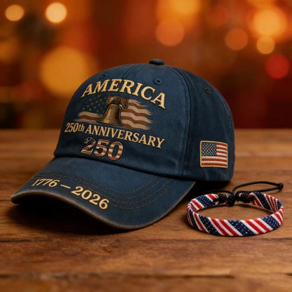 2026 American 250th Anniversary Baseball Cap - Adjustable Embroidered Hat For Men & Women - RALO COLLECTION STUDIO