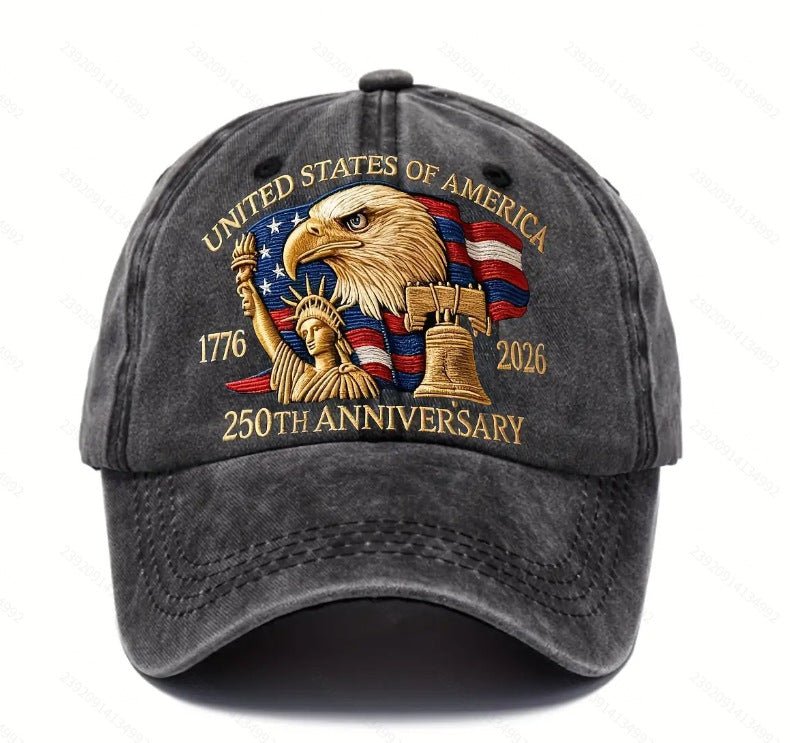 2026 American 250th Anniversary Baseball Cap - Adjustable Embroidered Hat For Men & Women - RALO COLLECTION STUDIO
