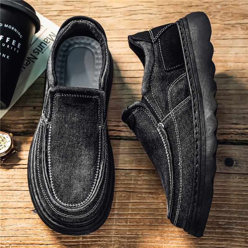 2026 New Men's Shoes For Summer & Autumn, Simple Versatile Casual Driving Shoes, Washed Denim Canvas Shoes For Men, Wholesale Available - RALO COLLECTION STUDIO