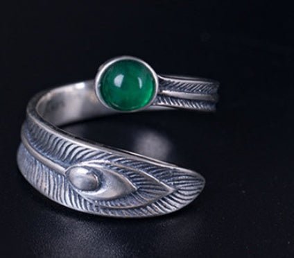 925 Sterling Silver Peacock Tail Rings - RALO COLLECTION STUDIO