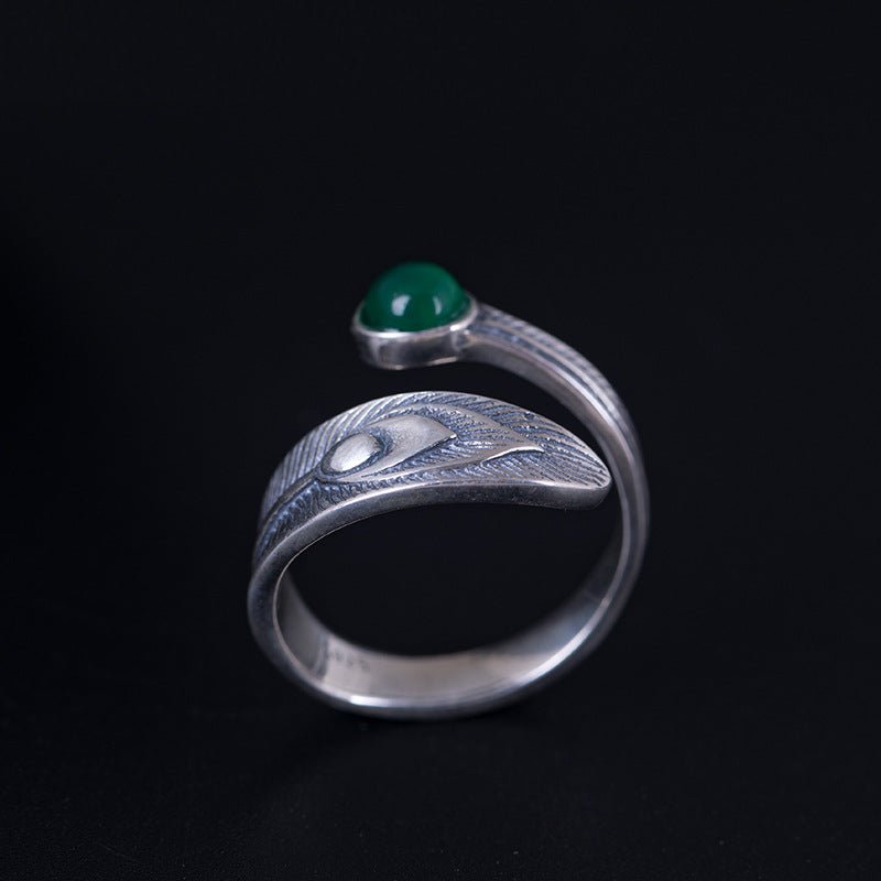 925 Sterling Silver Peacock Tail Rings - RALO COLLECTION STUDIO